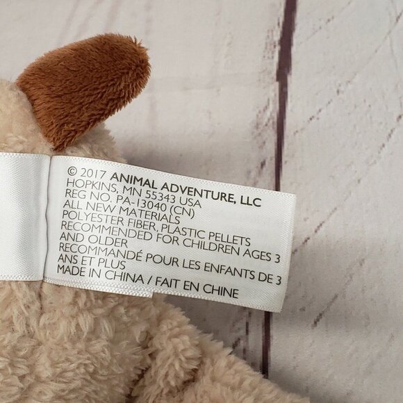 Animal Adventure 13" Christmas Holiday Santa Hat Puppy Dog 2017 Stuffed Plush - Picture 2 of 3